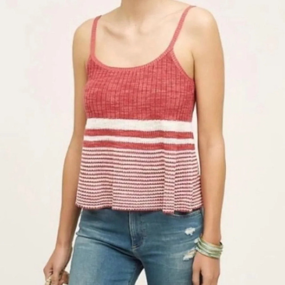 Moth Tops - Moth by Anthropologie Knit Chenille Cami